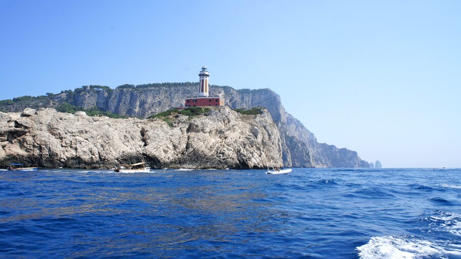 From Positano: Capri Island Group Cruise with Blue Grotto - Cruising along the Sorrentina coastline