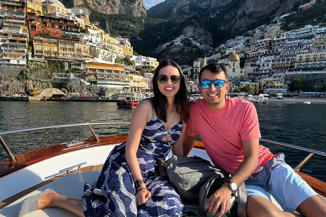 From Positano : Elite Capri Boat Day Free Bar, Brunch & City Walk - Punta Ventroso: music, swimming, and the aperitif