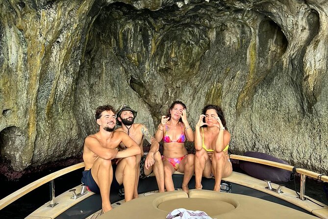 From Positano : Elite Capri Boat Day Free Bar, Brunch & City Walk - Crossing the Mermaid’s Rock