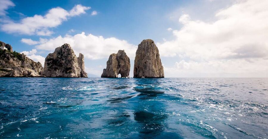 From Positano: Full-Day Boat Trip to Capri - From Parking Mandara to the Sorrento coast