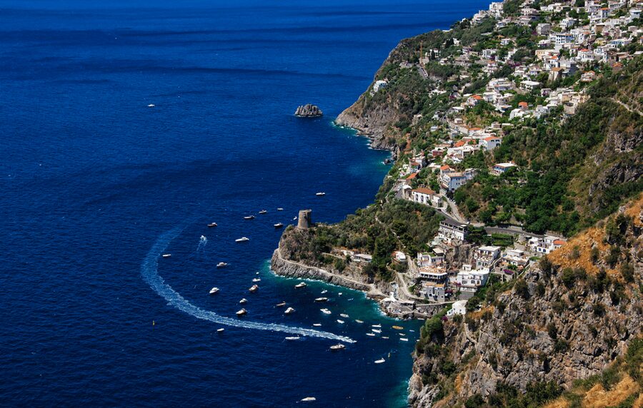 From Positano/Praiano: Amalfi Coast Speedboat Tour - Leaving Positano and seeing the coast from sea level