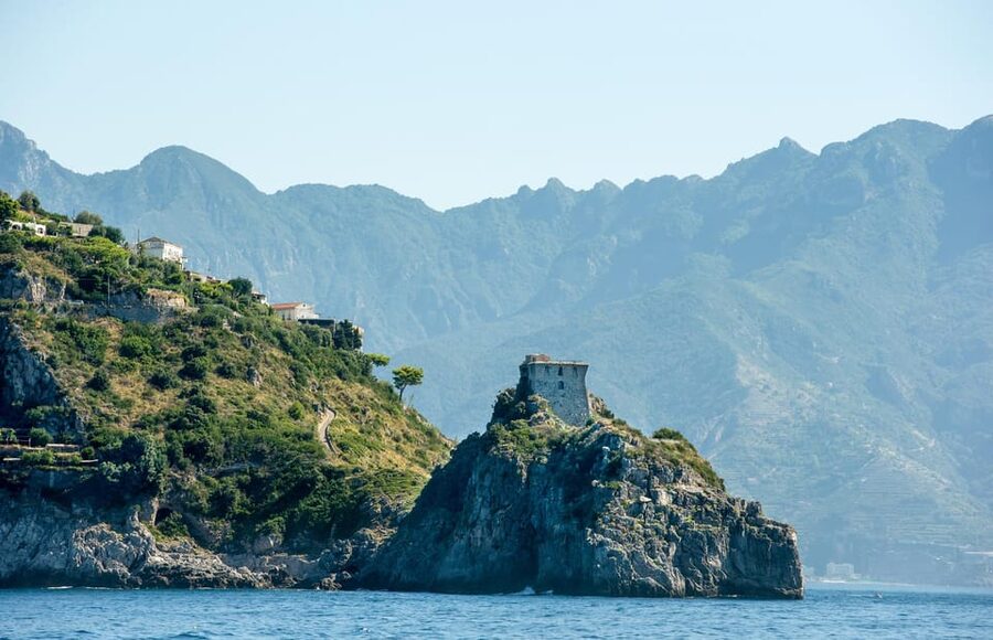 From Positano/Praiano: Amalfi Coast Speedboat Tour - Conca dei Marini and the tower of Capo di Conca