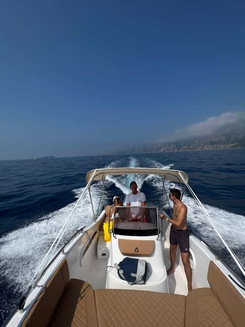 From Sorrento: Amalfi Coast Private Boat Tour with Skipper - Positano from the water