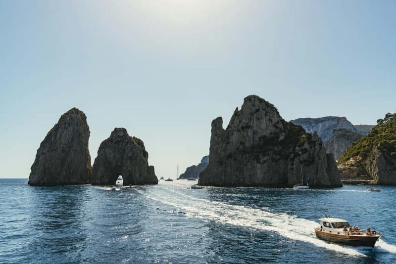 From Sorrento: Capri Boat Cruise with Swimming and Prosecco - The Green Grotto and Capri’s south coast