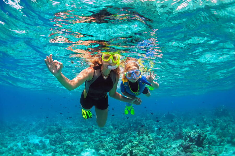 From Sorrento: Capri Boat Tour with Snorkeling & Drinks - Leaving Sorrento with the coast in view
