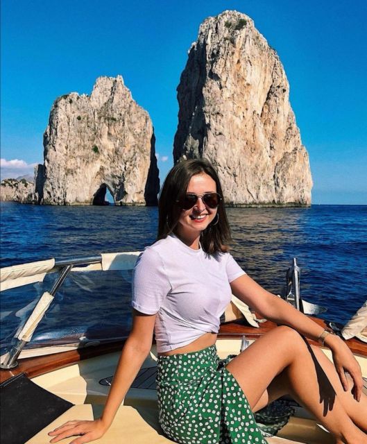 From Sorrento: Capri Boat Trip with City Visit & Swim Stops - Marina Piccola and Punta Carena Lighthouse