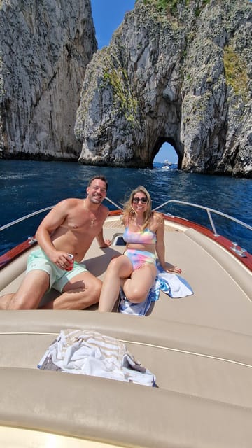 From Sorrento-Capri or Positano: Capri & Positano Boat Tour - A swim at Nerano’s protected Le Mortelle area