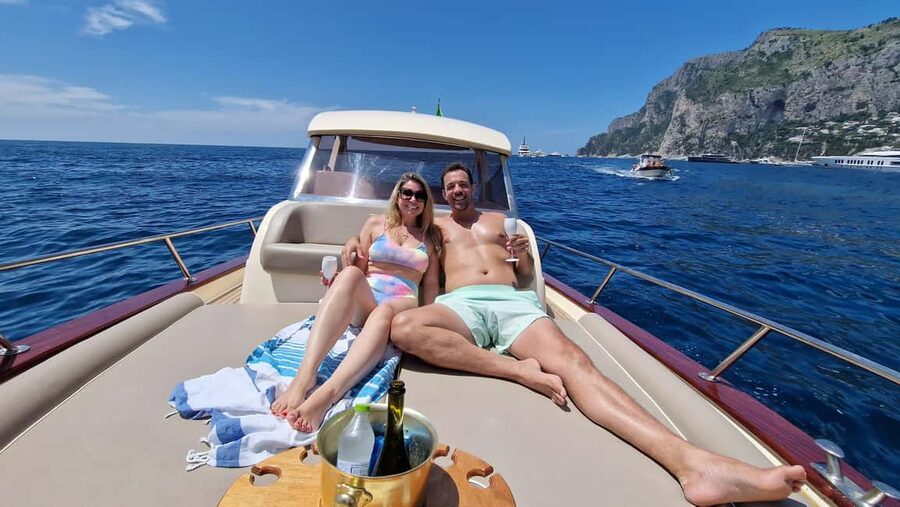 From Sorrento-Capri or Positano: Capri & Positano Boat Tour - Lunch near Marina del Cantone