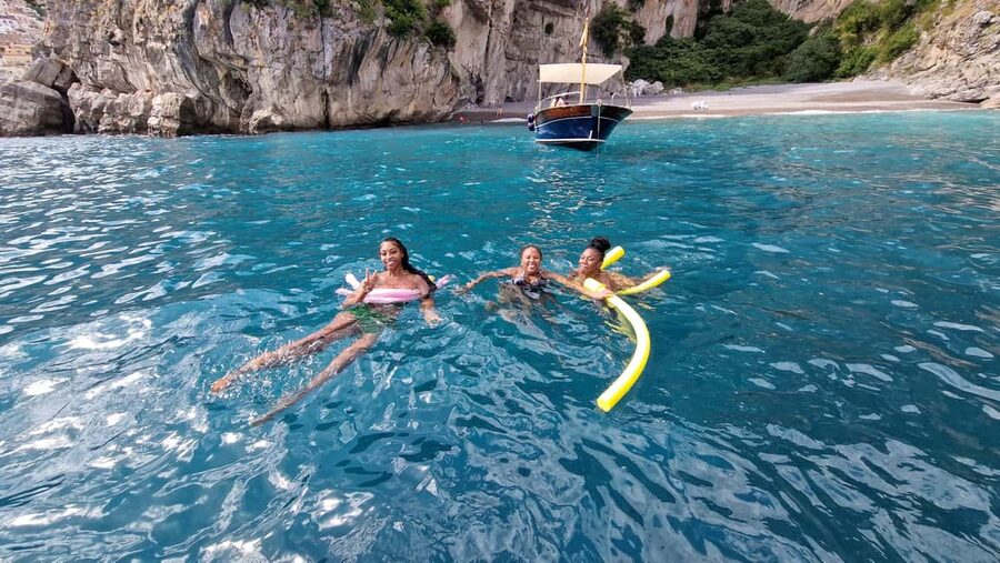 From Sorrento-Capri or Positano: Capri & Positano Boat Tour - Sailing past Isca, Crapolla, and the Galli Islands