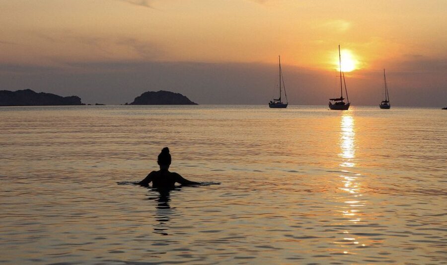From Sorrento: Capri Sunset Boat Tour - A swim stop, snacks, and limoncello