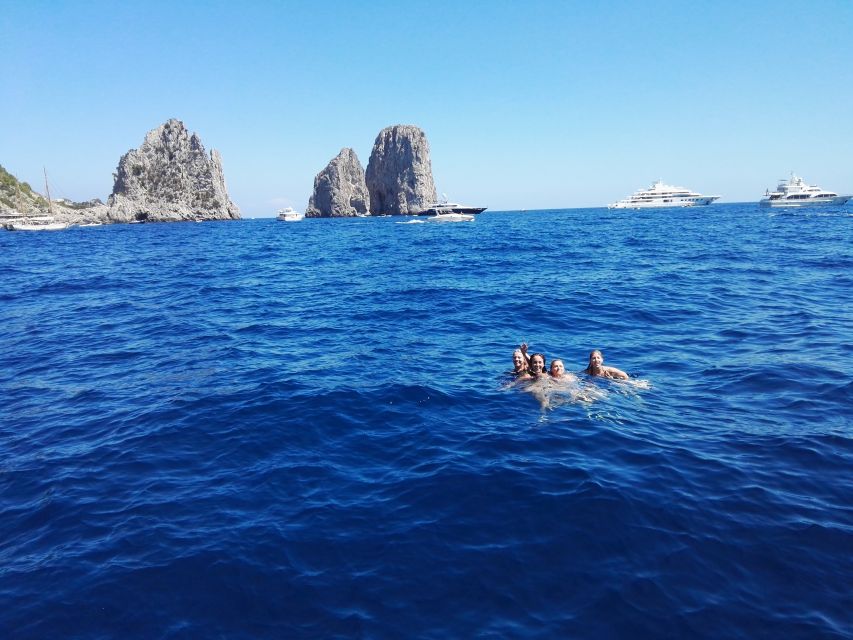 From Sorrento: Fishing in Capri with Lunch - Swimming and snorkeling around Capri