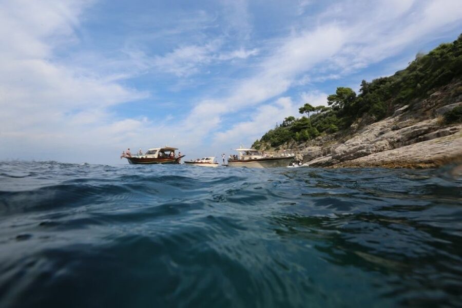 From Sorrento: Full-Day Boat Cruise to Capri - Swimming from the boat