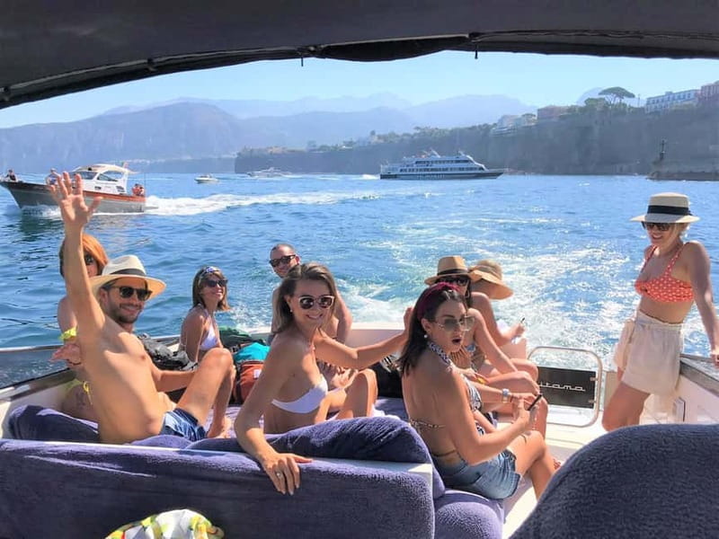 From Sorrento: Full-Day Boat Tour to Capri with Drinks - Swimming and snorkeling in Capri’s clear water