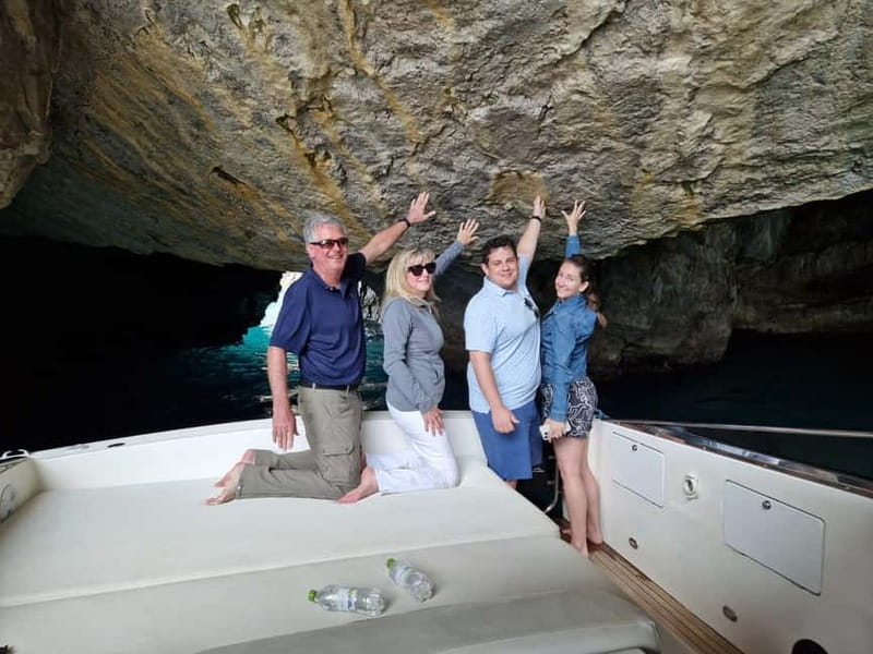 From Sorrento: Full-Day Boat Tour to Capri with Drinks - Crossing to Capri and reading the coastline