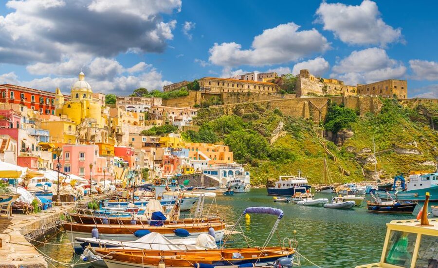 From Sorrento: Ischia and Procida Boat Tour - Ischia’s Maronti Beach and Green Cave