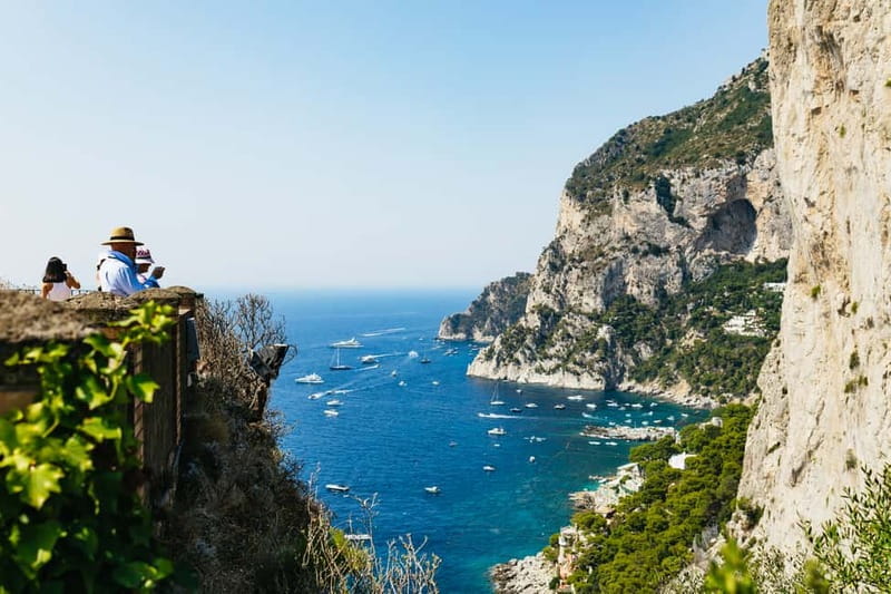 From Sorrento/Nerano: Capri Island Cruise with Guide Onboard - The Blue Grotto requires flexibility