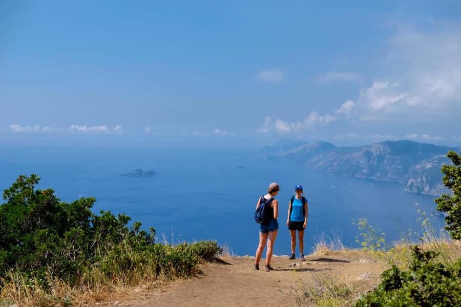 From Sorrento: Path of The Gods Hiking & Transfer with Guide - From Piazza Tasso to Bomerano by van