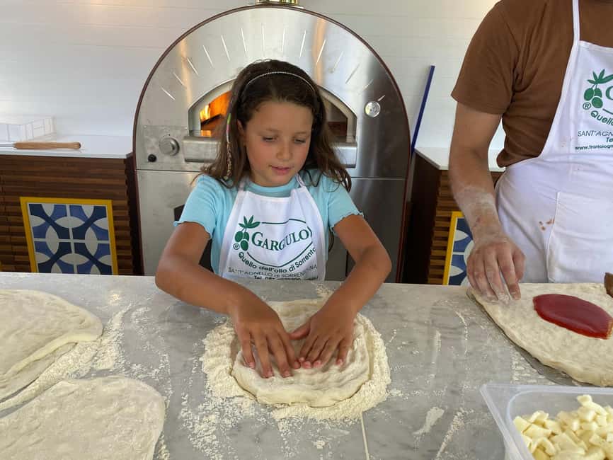 From Sorrento: Pizza-Making Class w/ View of Mount Vesuvius - The Dough, the Wait, and the Antipasto