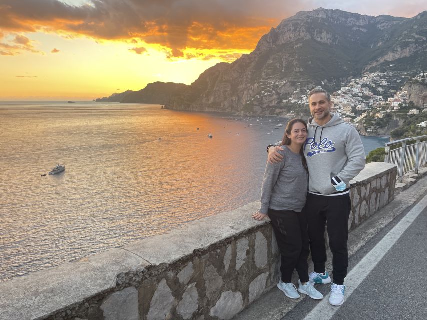 From Sorrento: Private Amalfi Coast Sunset Tour by car - Positano at sunset