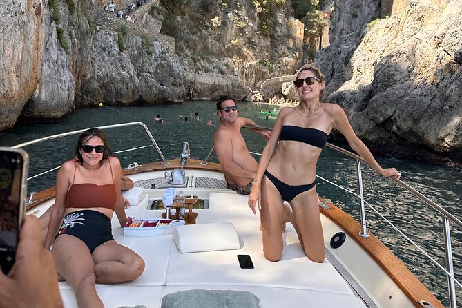 Full-day Exclusive Private boat tour on the Amalfi coast - What is included on the boat