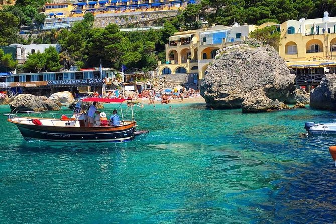 Full day in Positano with Gozzo - Punta Carena and the Green Grotto