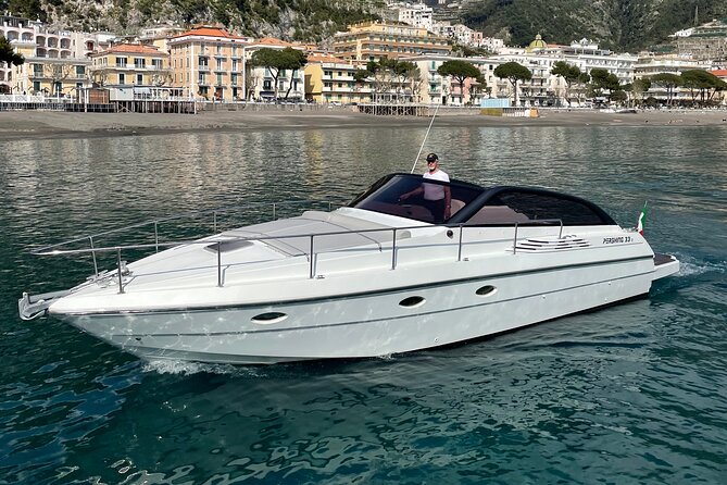 Full Day Private Boat Tour of the Amalfi Coast - From Il Duoglio to the first swim