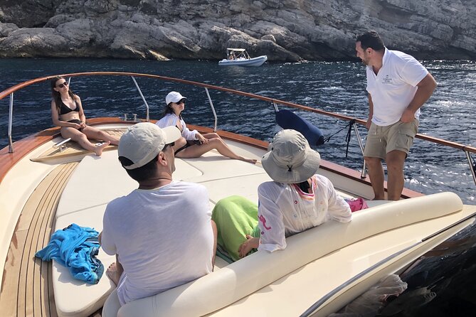 Full-Day Private Capri Cruise from Sorrento - Swimming near Cala di Mitigliano