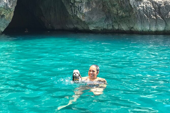 Guided day by boat to the Secrets of the Island of Capri - Marina Piccola: Swimming, Then Four Hours of Choice