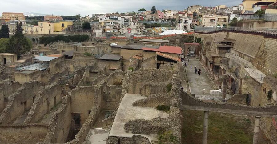 Herculaneum Half-Day Tour from Sorrento - Entering the archaeological site