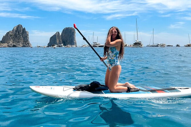 Paddleboard in Capri between caves and beaches. Photos included! - Sea conditions can change the plan