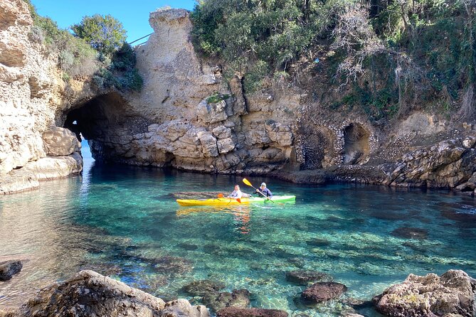 Panoramic Sorrento Kayaking Experience with Swimming & More - Roman ruins viewed from the sea