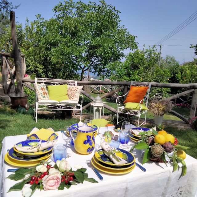 Piano di Sorrento: Cooking Class with Food Tasting and Wine - Making pasta with flour and egg