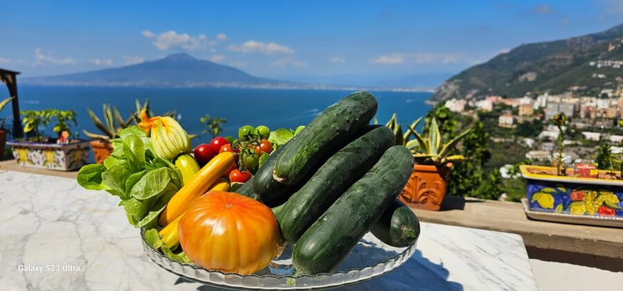 Pizza pasta e sorrento traditional cuisine 100% hands on - Garden ingredients and the value of simple food