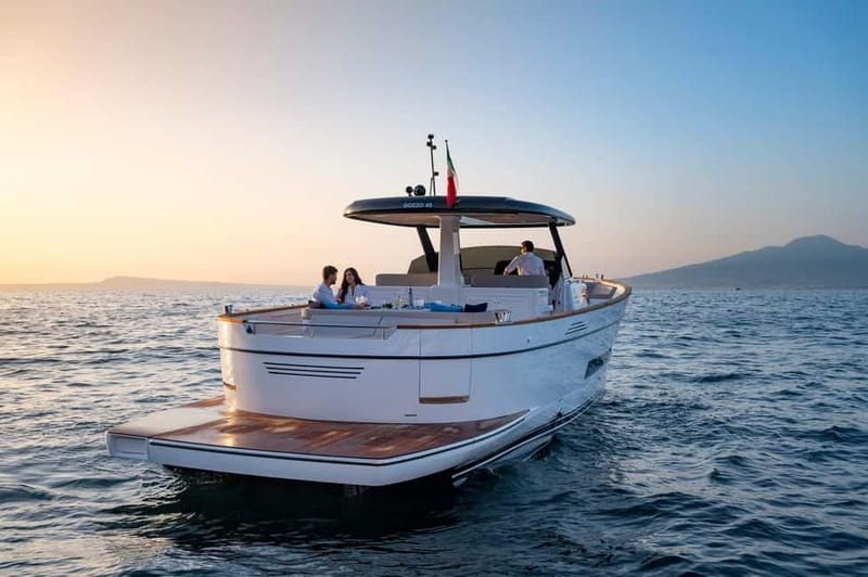 Positano: Amalfi Coast & Emerald Grotto Private Boat Tour - A drink, sunset, and the return to Positano