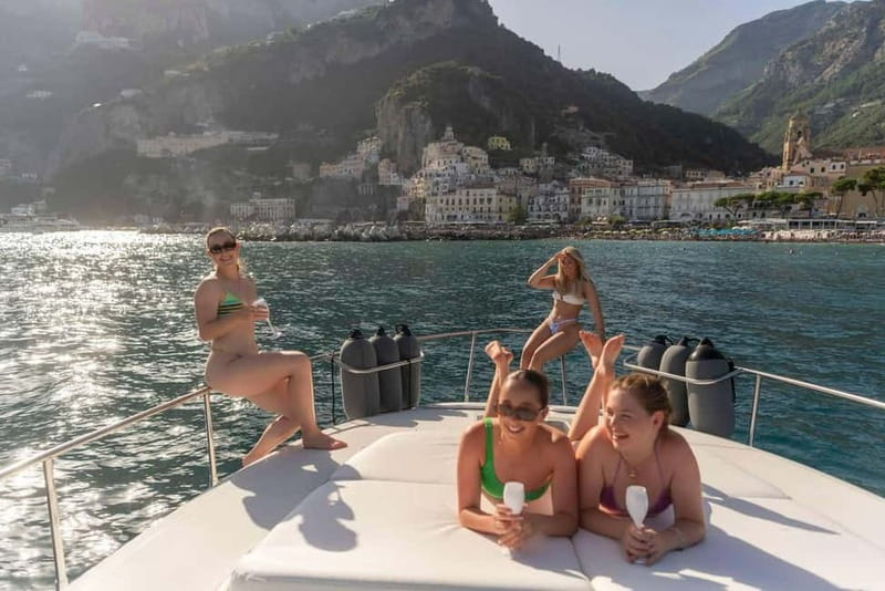 Positano: Boat Adventure, Caves, Beaches, Snorkeling, Amalfi - Conca dei Marini and the second water stop
