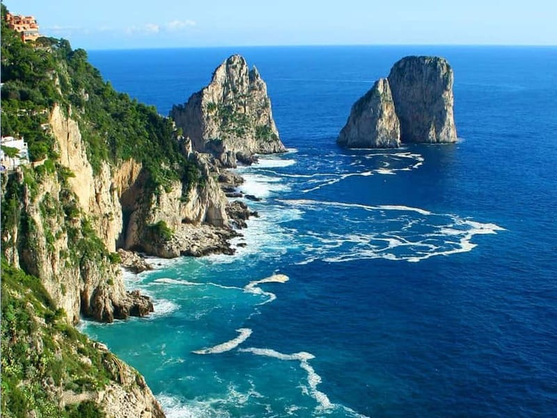 Positano: Capri Boat Tour with Swimming, Drinks, and Snacks - Punta Campanella begins the swimming