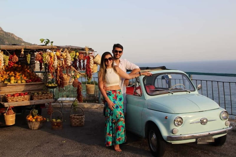 Positano/Praiano: Iconic Fiat 500 Private Amalfi Coast Tour - Key points at a glance