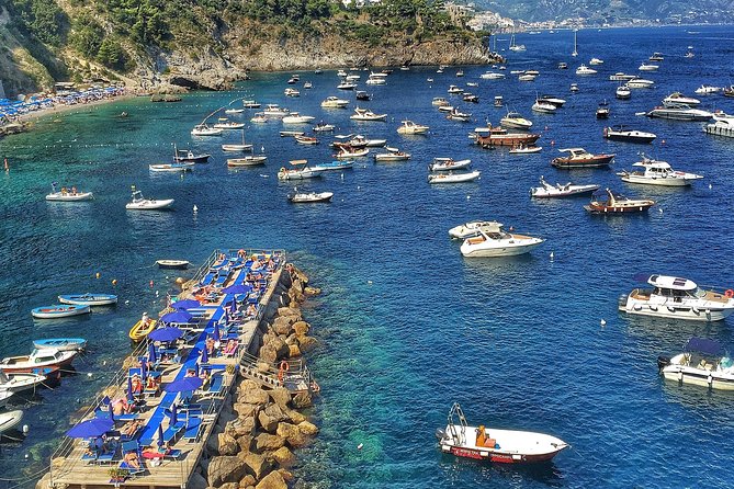Private Amalfi Coast Mini-Motor Boat Excursion from Amalfi Coast Towns - Marmorata and the best swim pause