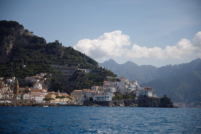 Private Amalfi Coast Tour in a ROMAR BERMUDA Boat - Villa di Pollio Felice and Bagni Regina Giovanna