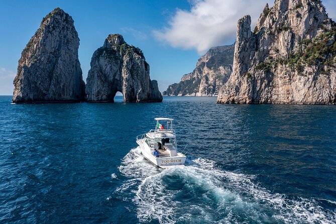 Private Boat Excursion from Sorrento to Capri and Faraglioni - White Grotto and Red Grotto: the first cave stops