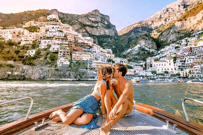 Private Boat Tour Sorrento to Positano & Amalfi–Typical Gozzo 850 - Positano from the water and on foot