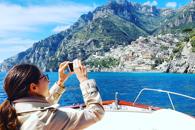 Private Boat Tour Sorrento to Positano & Amalfi–Typical Gozzo 850 - The Furore Fjord and quiet swimming water
