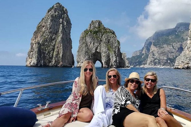 Private Boat Tour to Capri from Sorrento – Exclusive Experience - The Faraglioni from sea level