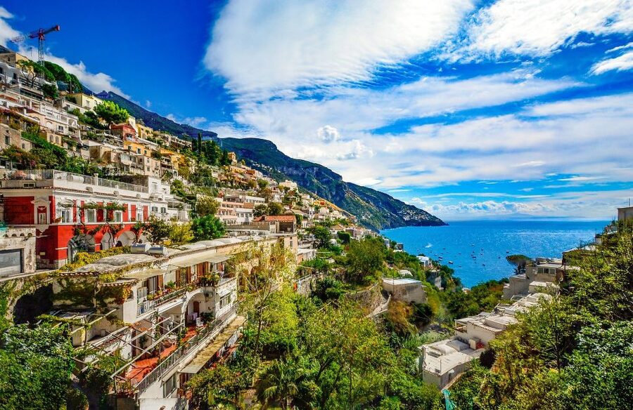 Private Positano & Amalfi Excursion by boat from Sorrento - Swimming in clear water along the route