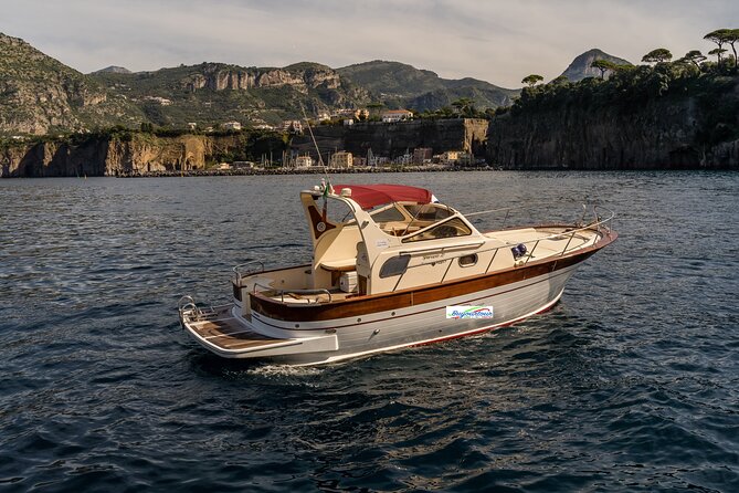 Private Tour to Capri & Positano from Sorrento Classic Gozzo 850 - Leaving Sorrento on a private Classic Gozzo 850
