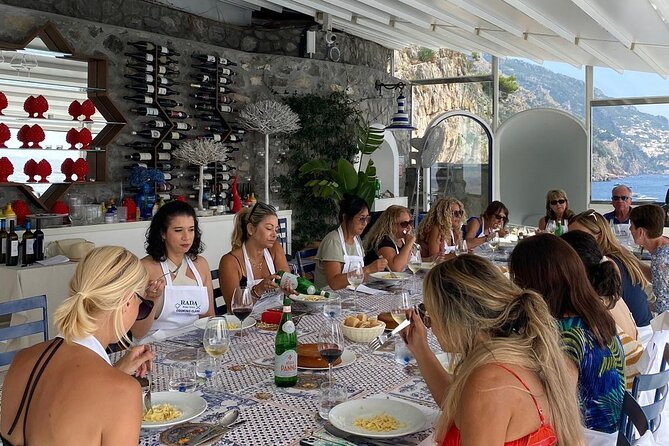 Rada Rooftop Cooking Class in Positano - Eating on Rada’s rooftop terrace