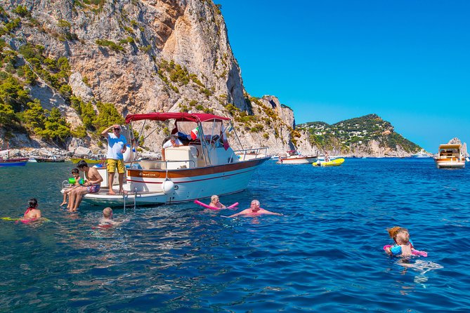 Small Group Boat Day Excursion to Capri Island from Sorrento - White Grotto and Green Grotto