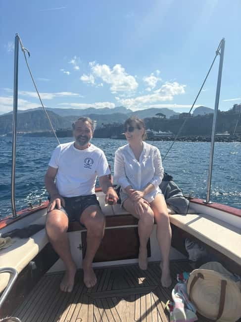 Sorrento: Boat Coastal Cruise with Swim and Limoncello - Limoncello on the water