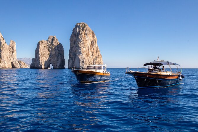 Sorrento: Capri Boat Small Group Tour Up to 8 & 4 hours ashore - Punta Carena and the Blue Grotto question