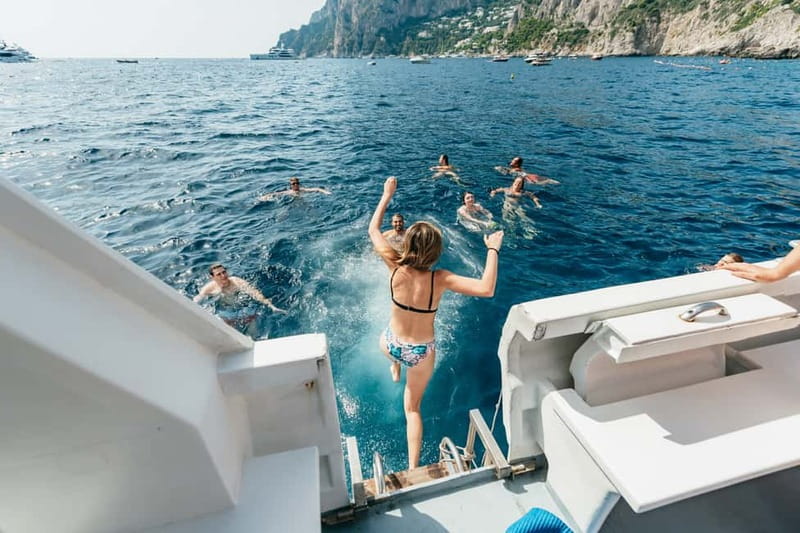 Sorrento: Coast and Capri Boat Trip with Limoncello Tasting - Starting from Sorrento and reaching the port